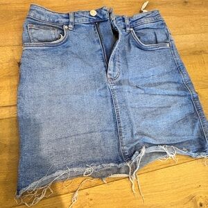 Zara Light Blue Denim Skirt